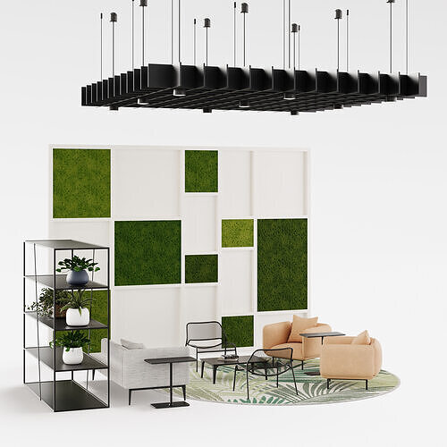 Archmodels vol 301 - office furniture sets 3D model 6