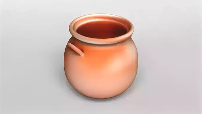 Realistic Terracotta Pot 3D Model
