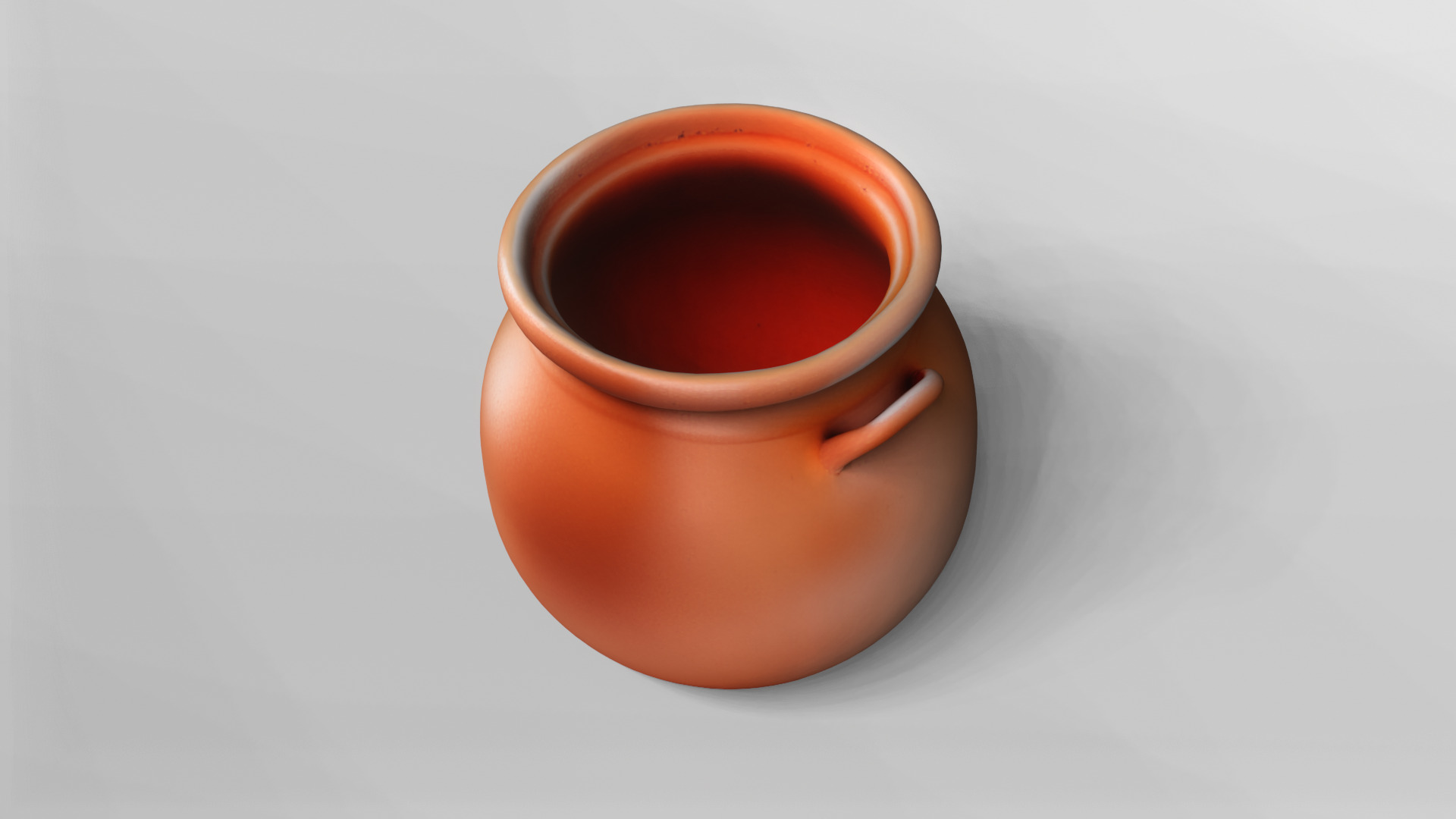 Realistic Terracotta Pot 3D Model 3D model_4