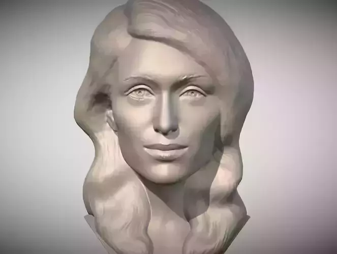 Paris Hilton bust  3D print model