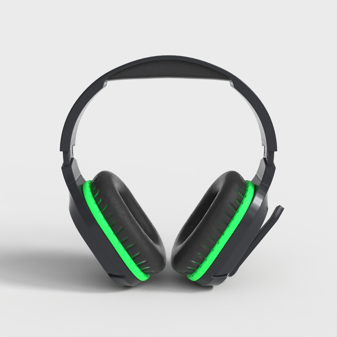 WIRELESS GAMING HEADSET Low-poly 3D model_1