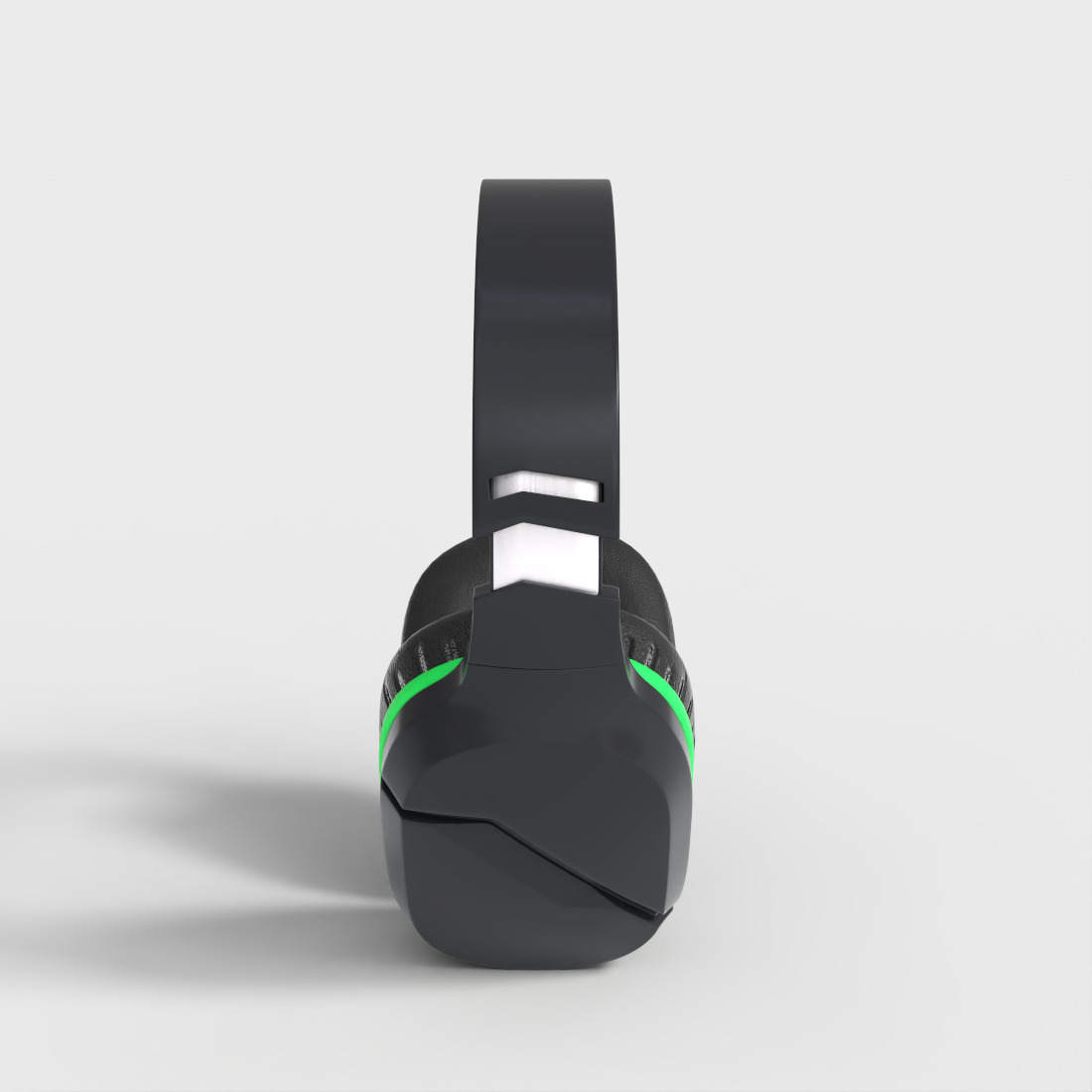 WIRELESS GAMING HEADSET Low-poly 3D model_2