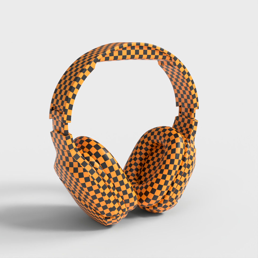 WIRELESS GAMING HEADSET Low-poly 3D model_8