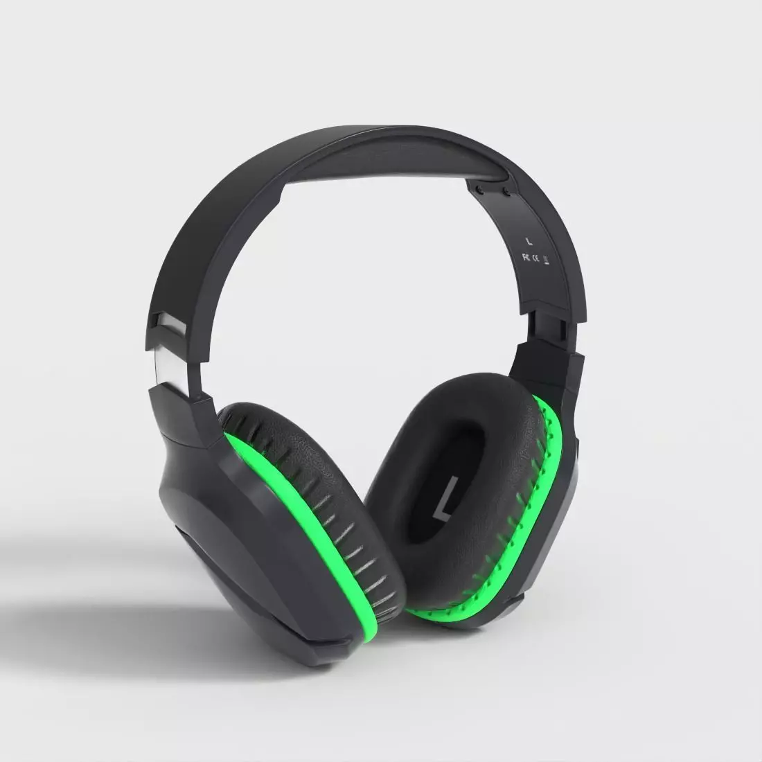 WIRELESS GAMING HEADSET Low-poly 3D model_0