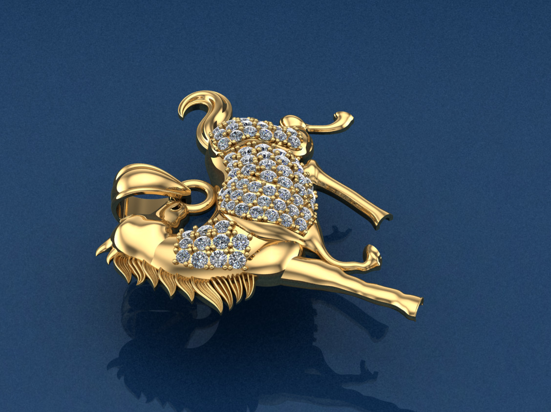 Horse Diamond Jewelry 3D print model_2