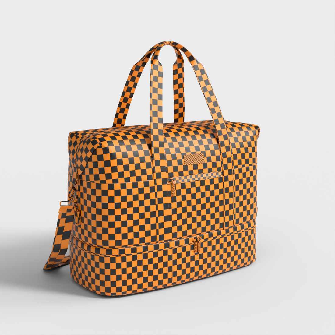 TRAVEL DUFFLE BAG Low-poly 3D model_7