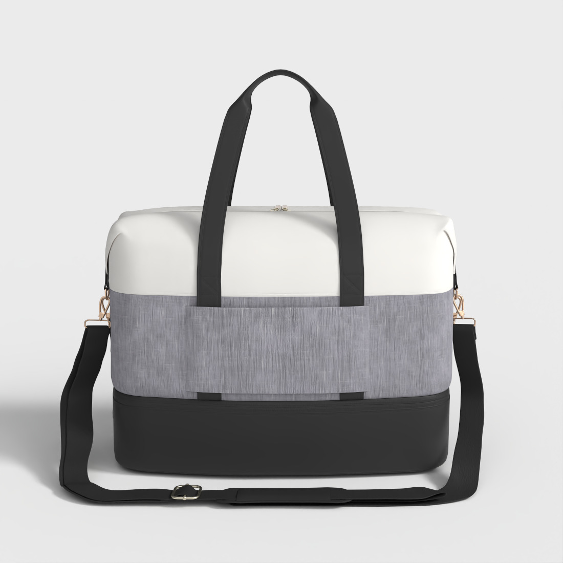 TRAVEL DUFFLE BAG Low-poly 3D model_3