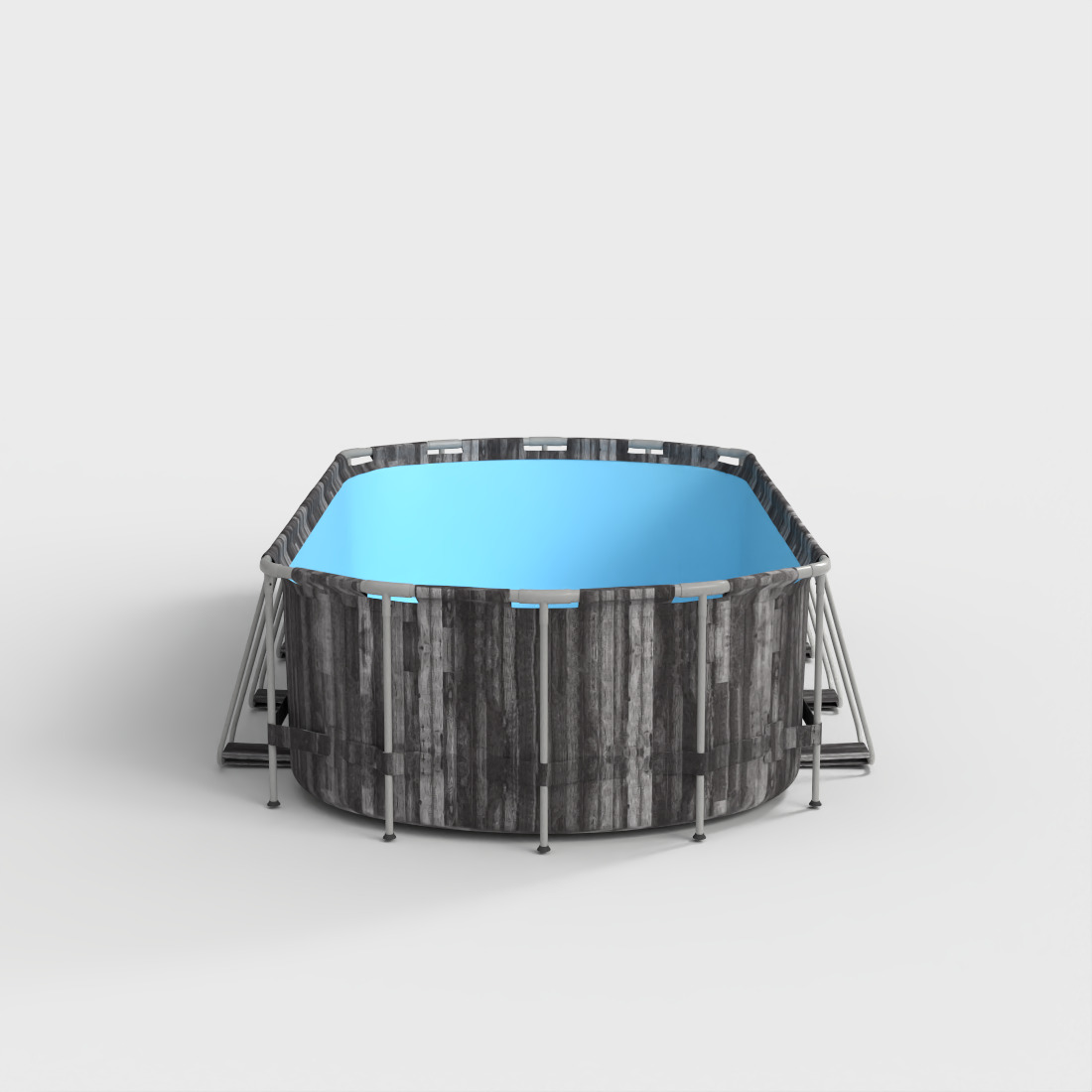 PORTABLE OUTDOOR SWIMMING POOL Low-poly 3D model_2