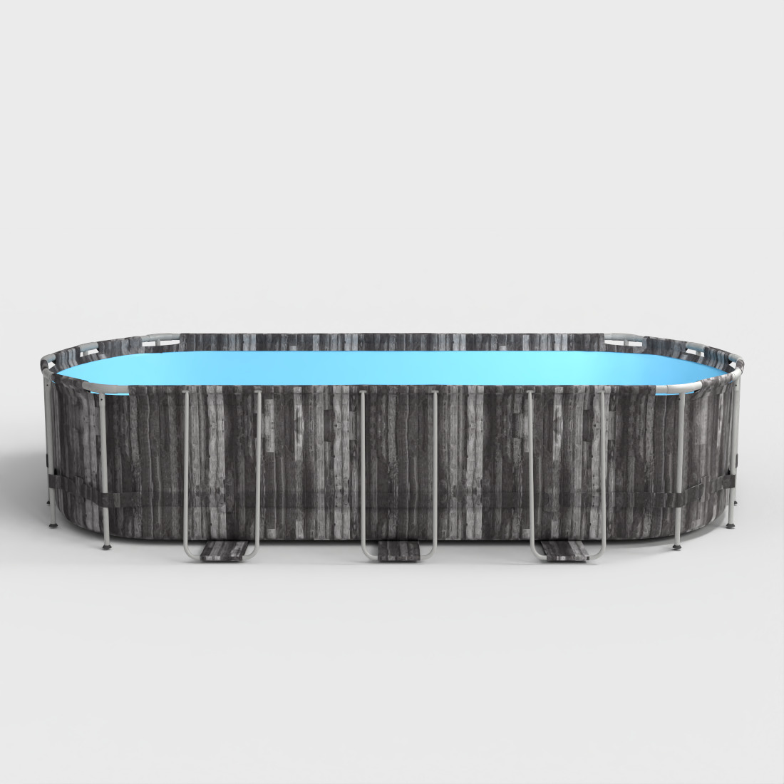 PORTABLE OUTDOOR SWIMMING POOL Low-poly 3D model_3