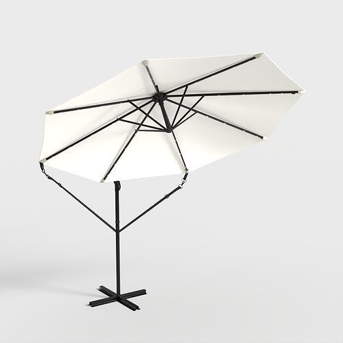 GARDEN UMBRELLA Low-poly 3D model