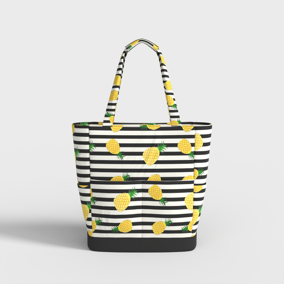 BEACH BAG Low-poly 3D model_3