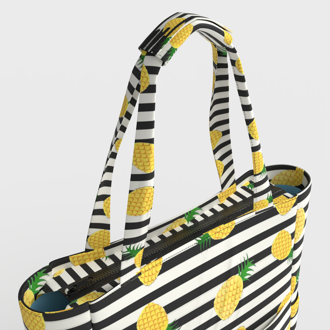 BEACH BAG Low-poly 3D model_6