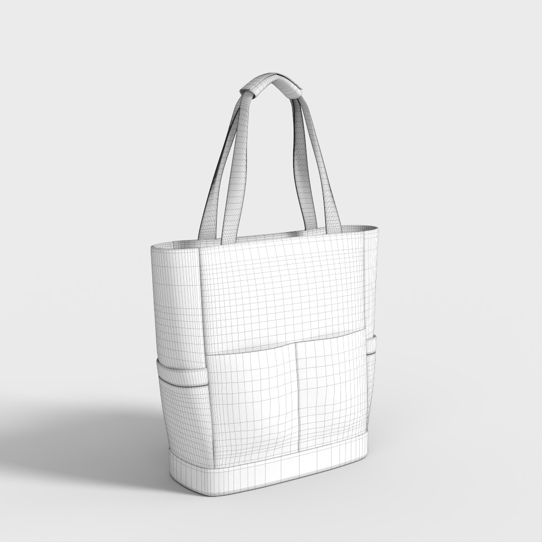BEACH BAG Low-poly 3D model_8