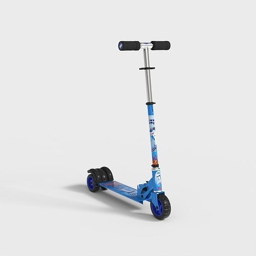 KIDS KICK SCOOTER Low-poly 3D model