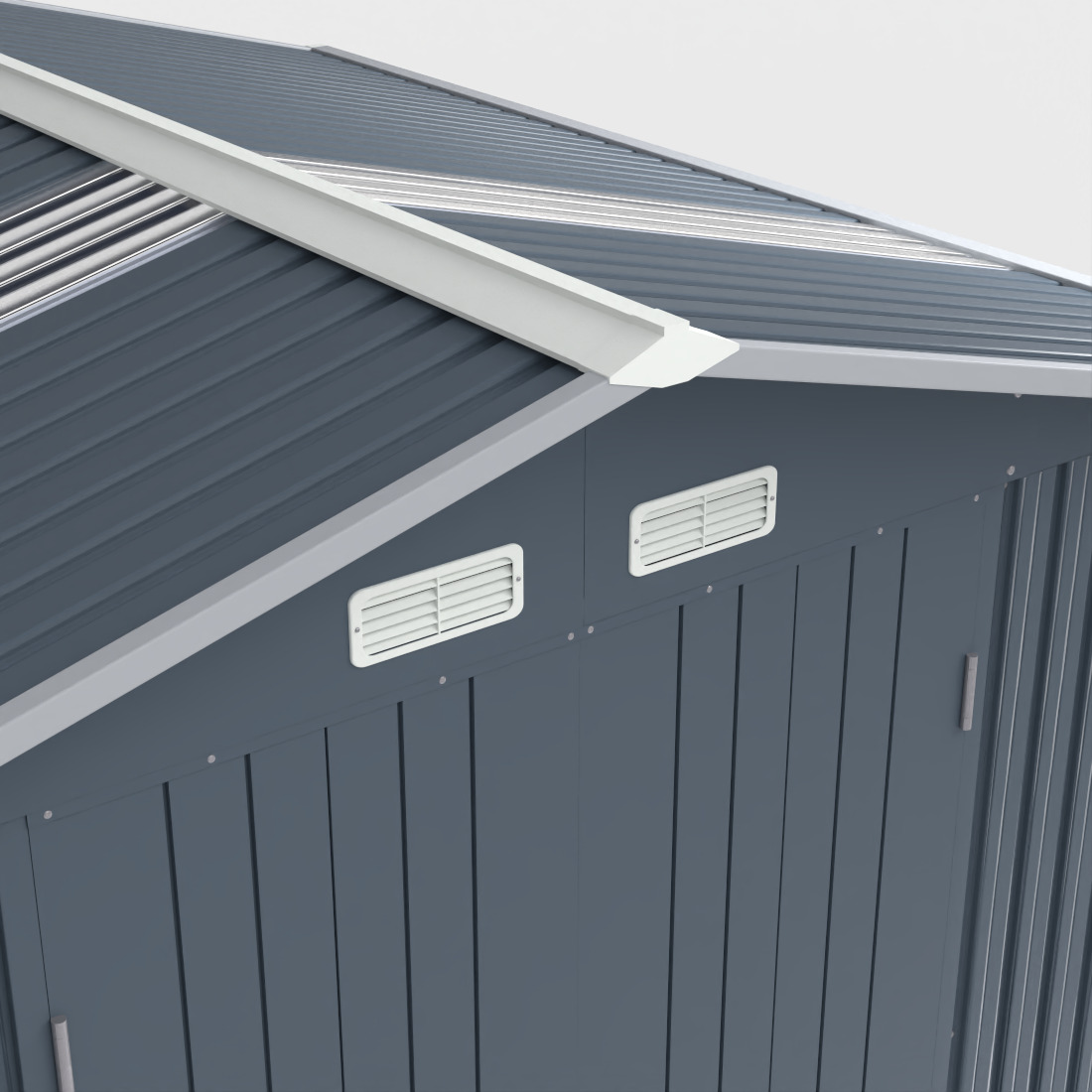 OUTDOOR STORAGE SHED Low-poly 3D model_5