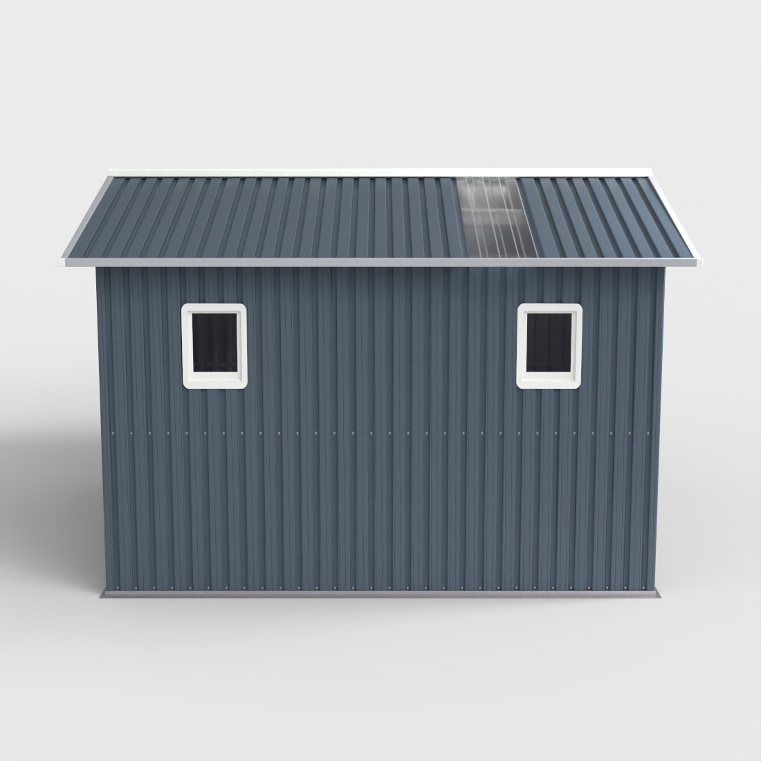 OUTDOOR STORAGE SHED Low-poly 3D model_2