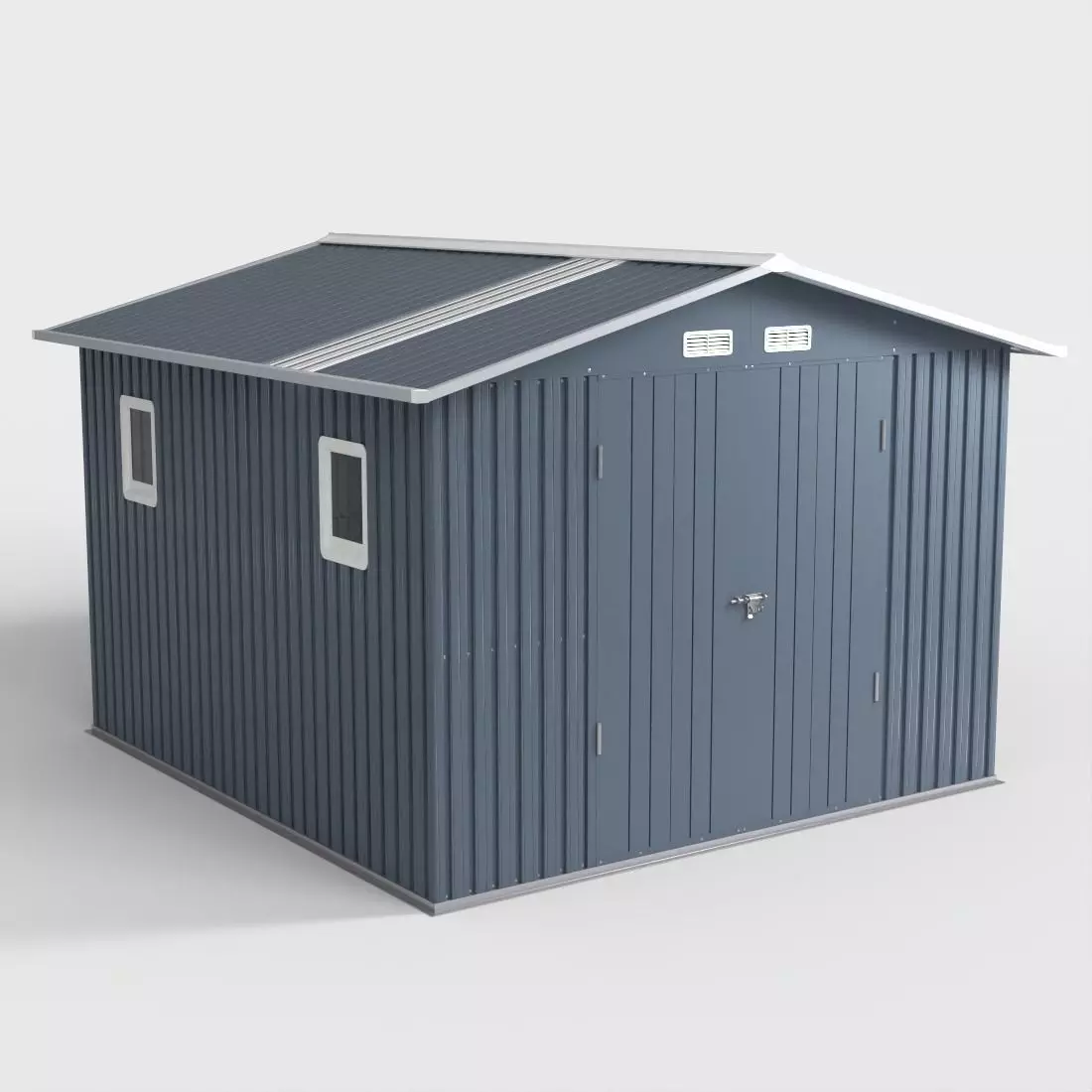 OUTDOOR STORAGE SHED Low-poly 3D model_0