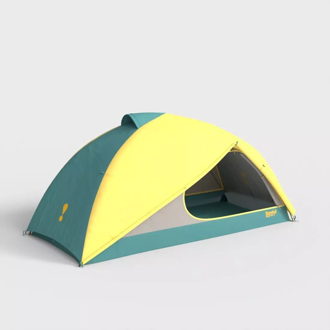 BACKPACKING OUTDOOR TENT Low-poly 3D model