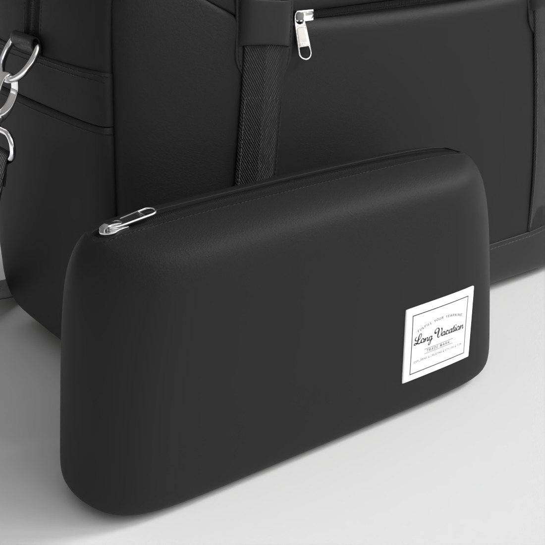 WOMENS DUFFLE BAG Low-poly 3D model_5