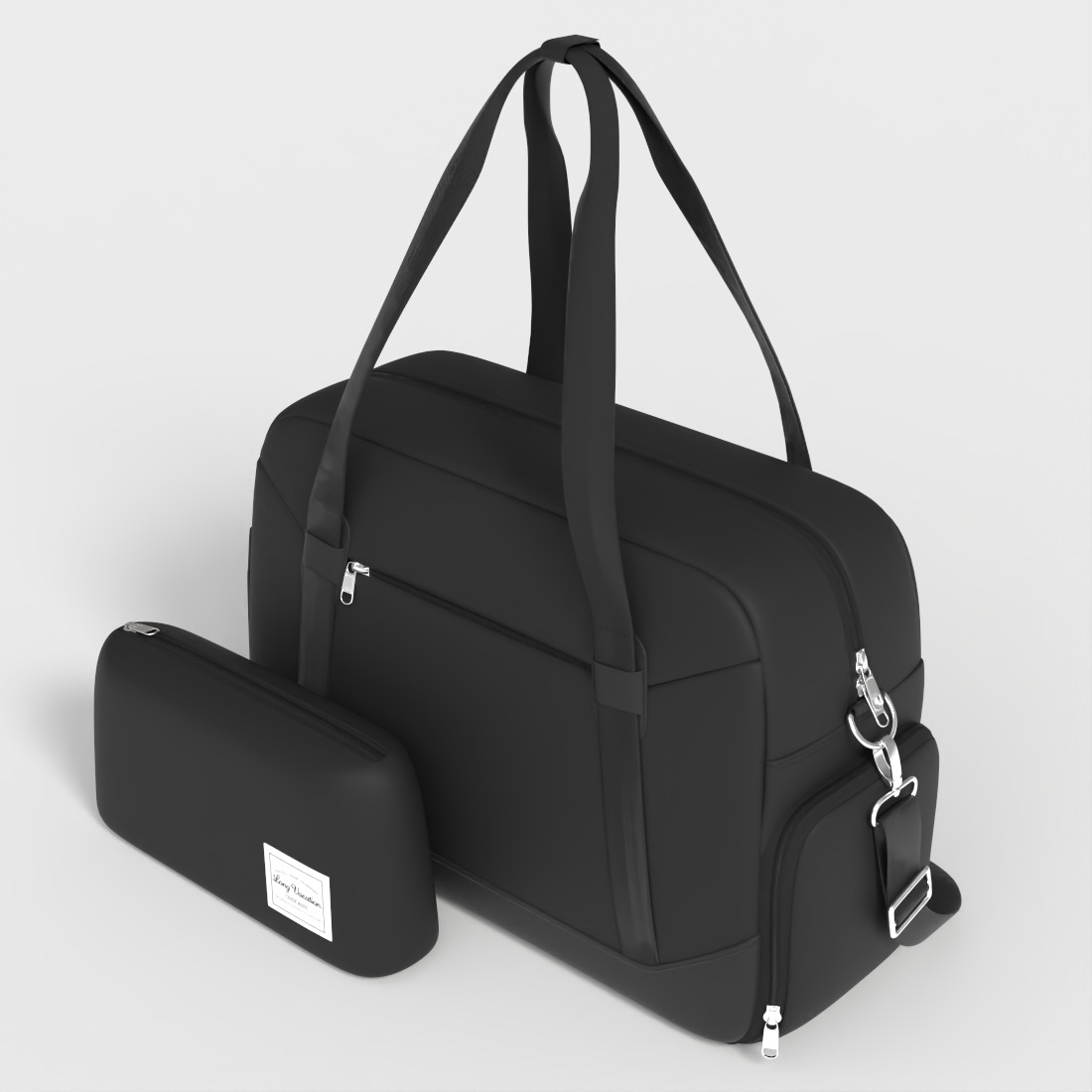 WOMENS DUFFLE BAG Low-poly 3D model_4