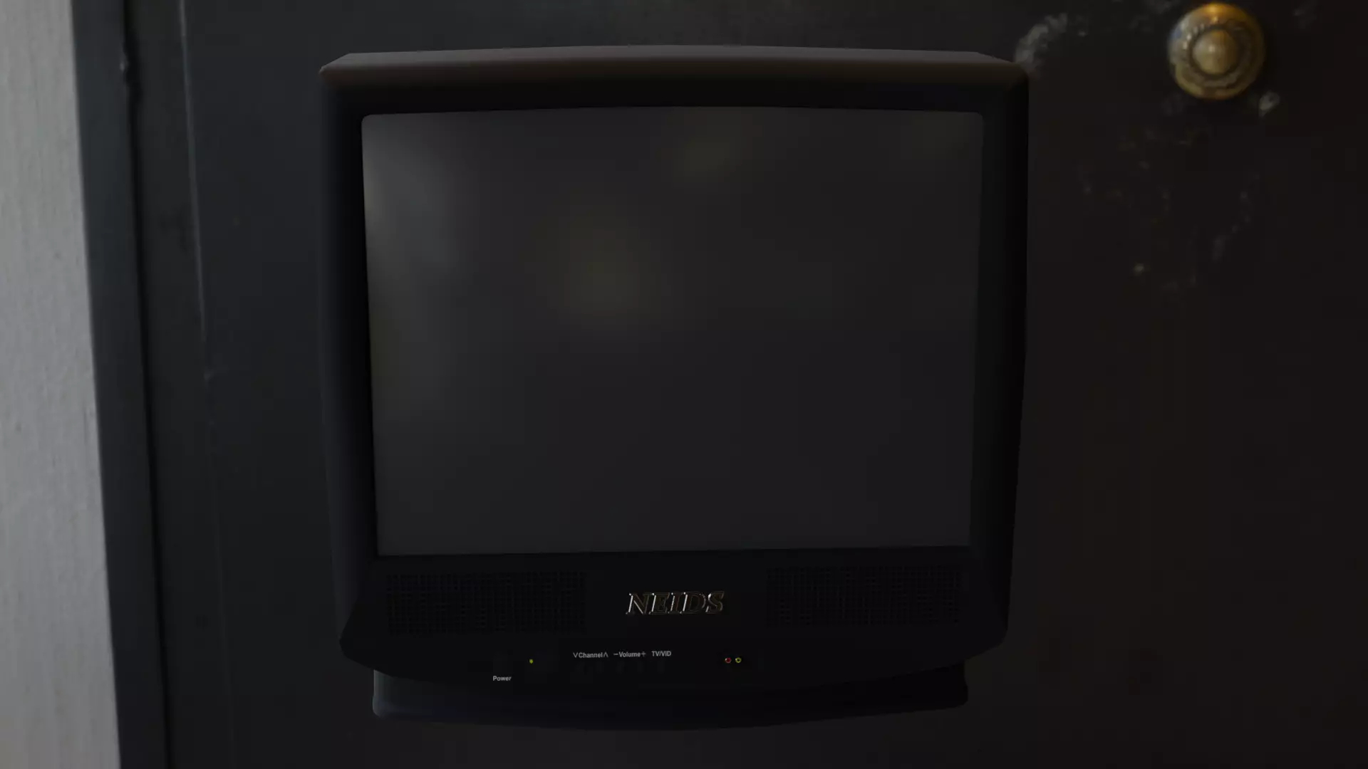 Low-poly CRT TV Low-poly 3D model_0