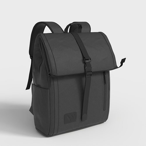 VEGAN BACKPACK Low-poly 3D model