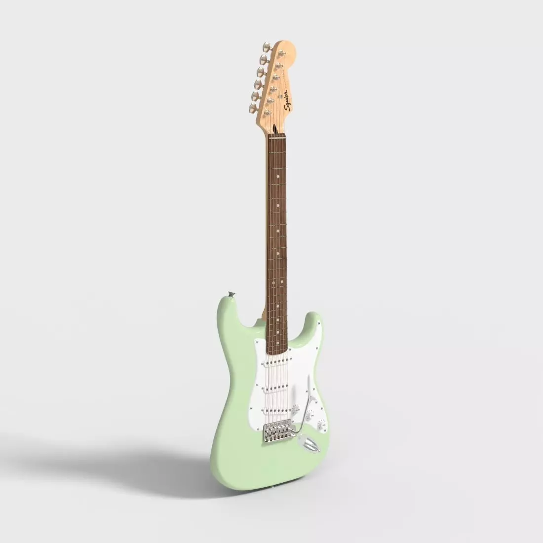 FENDER ELECTRIC GUITAR Low-poly 3D model
