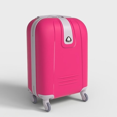 TROLLEY LUGGAGE BAG Low-poly 3D model