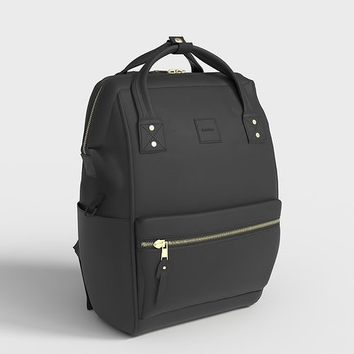 LEATHER DIAPER BAG Low-poly 3D model