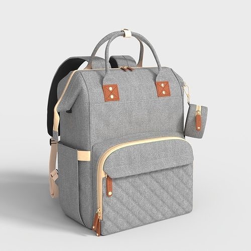DIAPER BACKPACK Low-poly 3D model