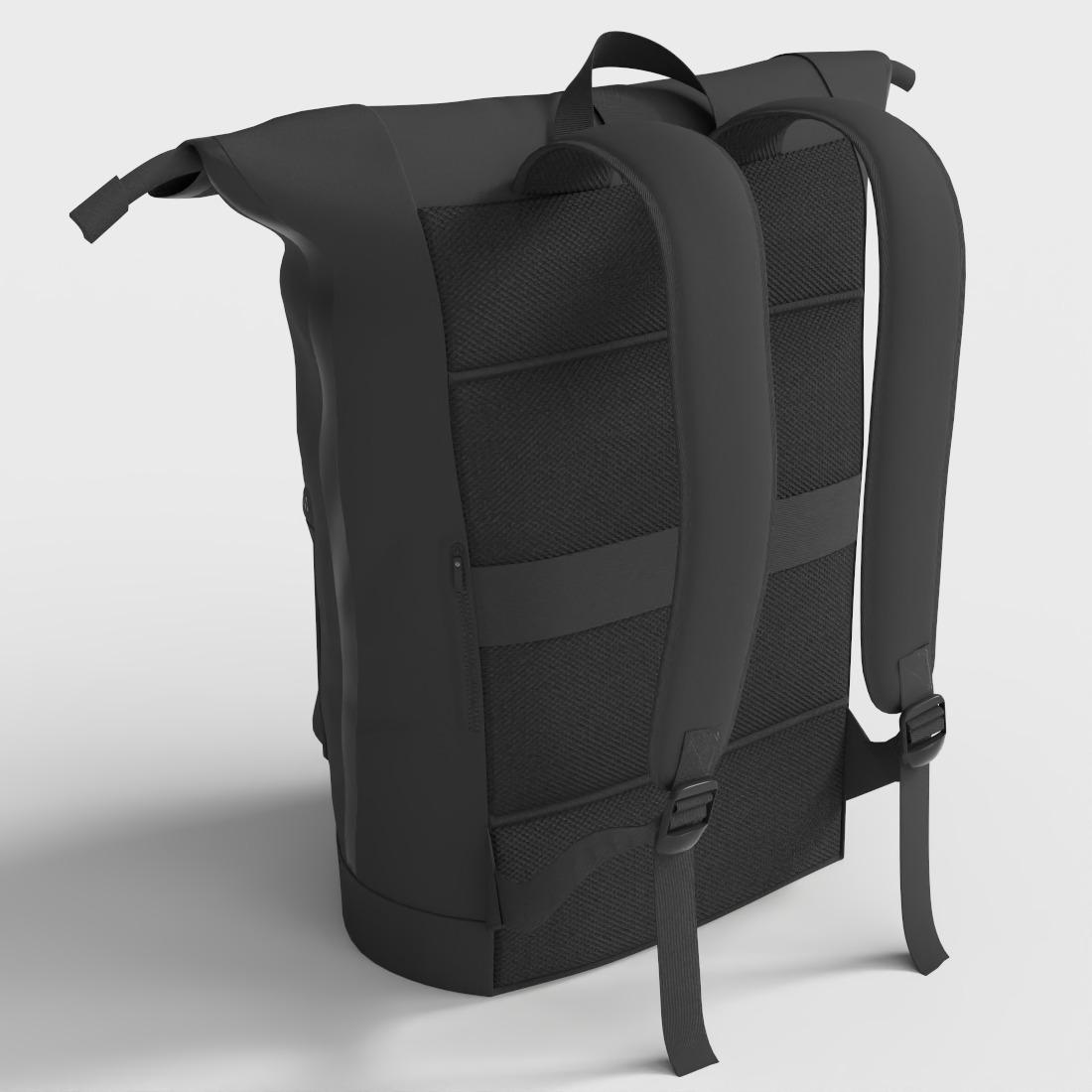 WATERPROOF LAPTOP BACKPACK Low-poly 3D model_6