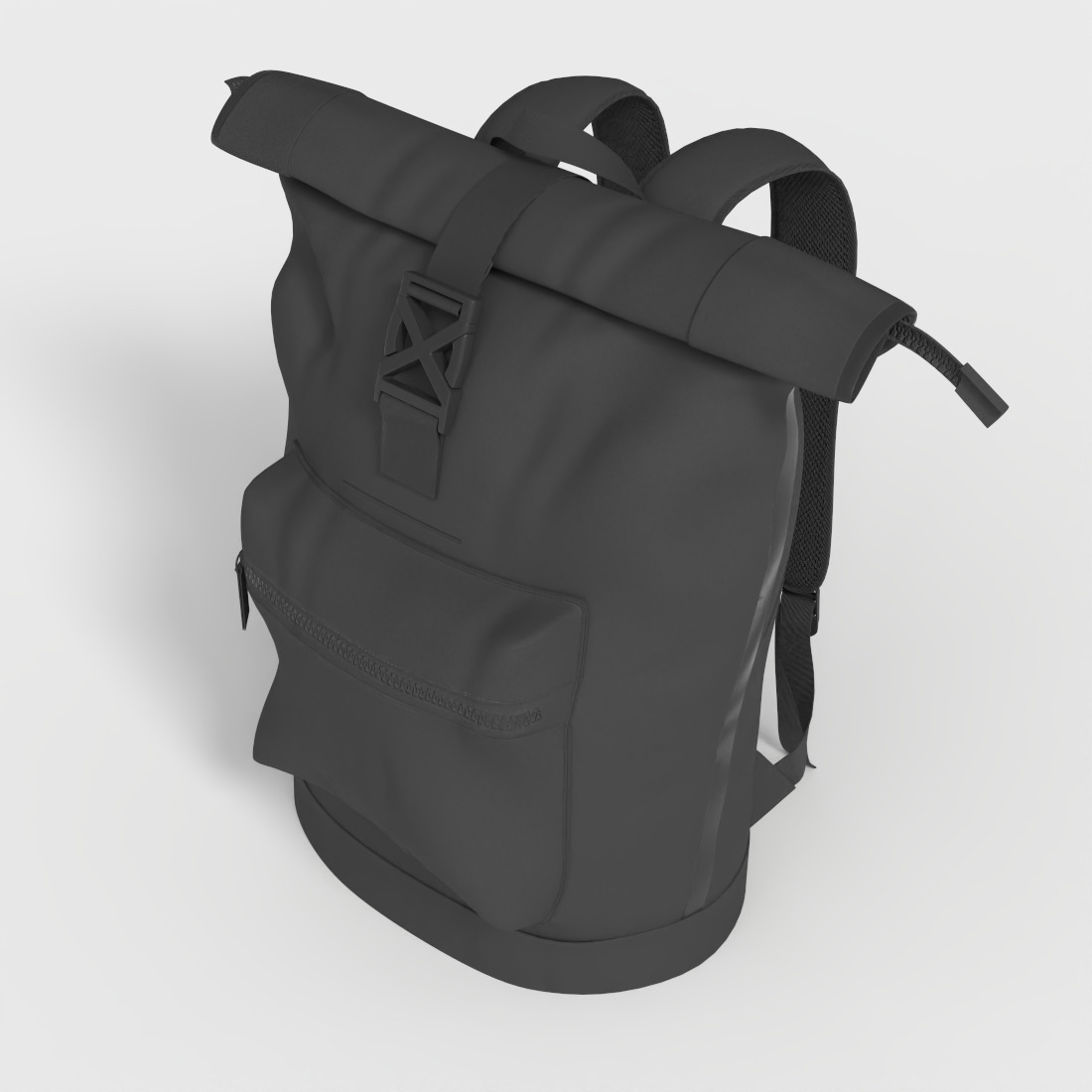 WATERPROOF LAPTOP BACKPACK Low-poly 3D model_4