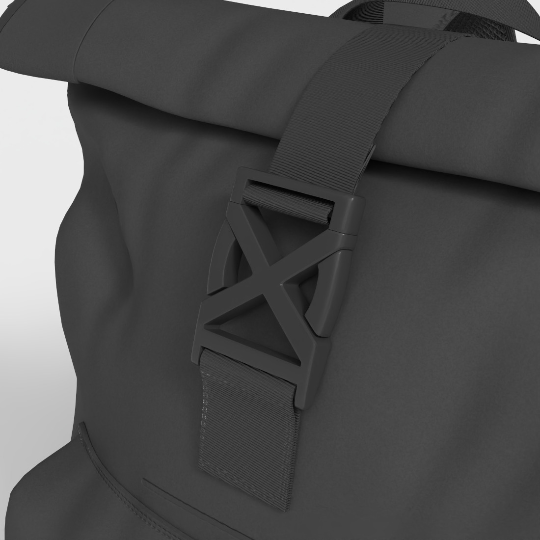 WATERPROOF LAPTOP BACKPACK Low-poly 3D model_5