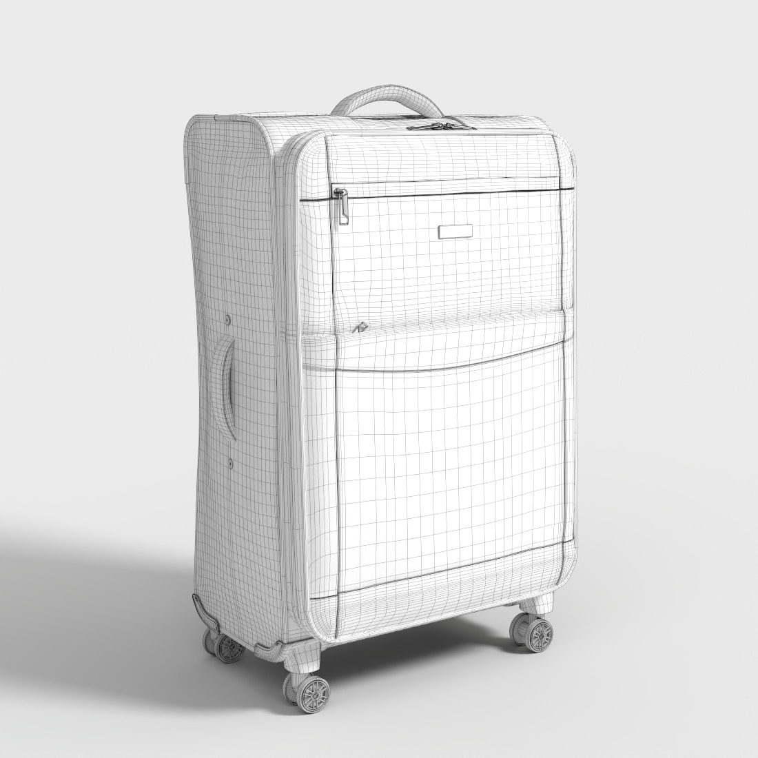 LUGGAGE SUITCASE Low-poly 3D model_8