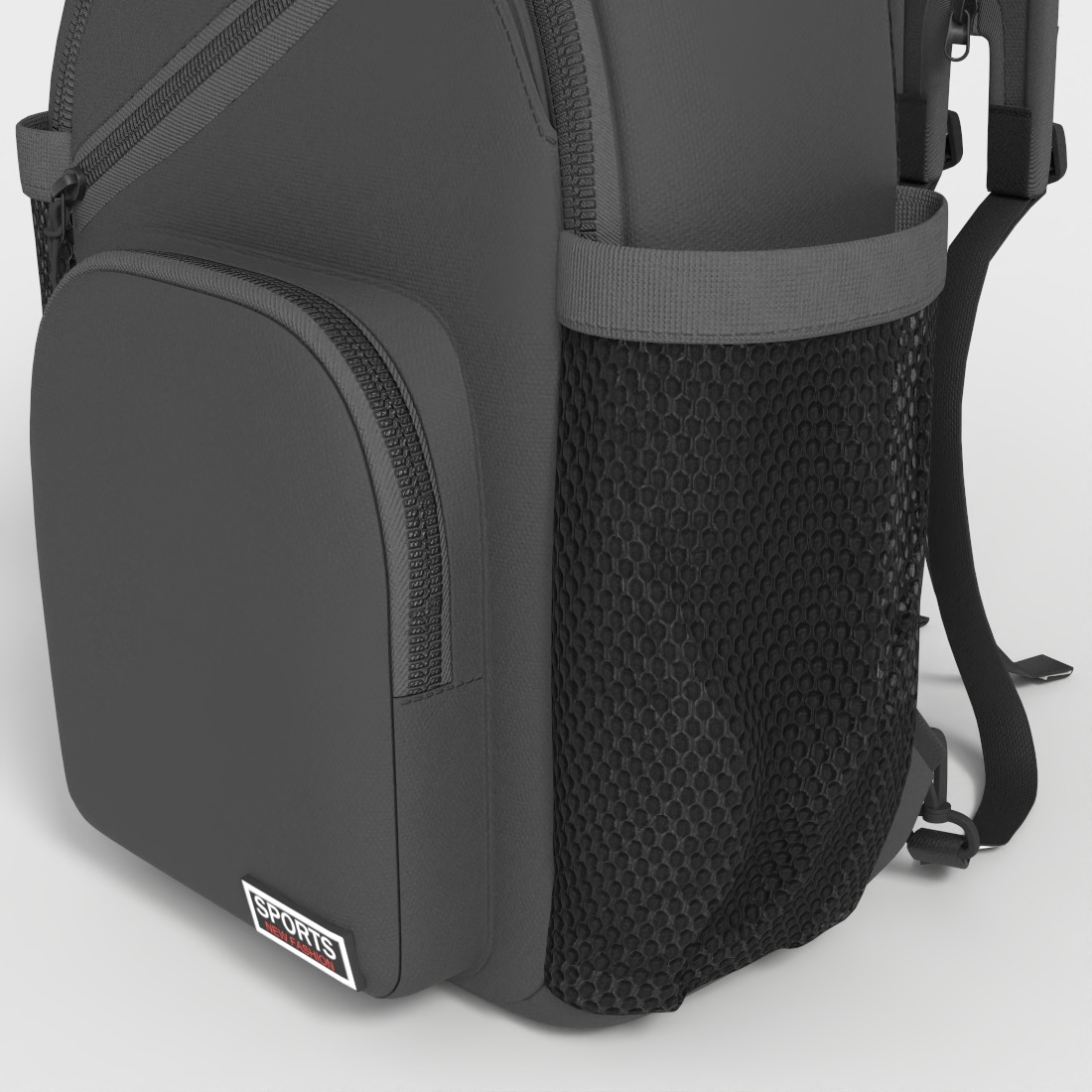 CHEST BAG POUCH HANDBAG Low-poly 3D model_5