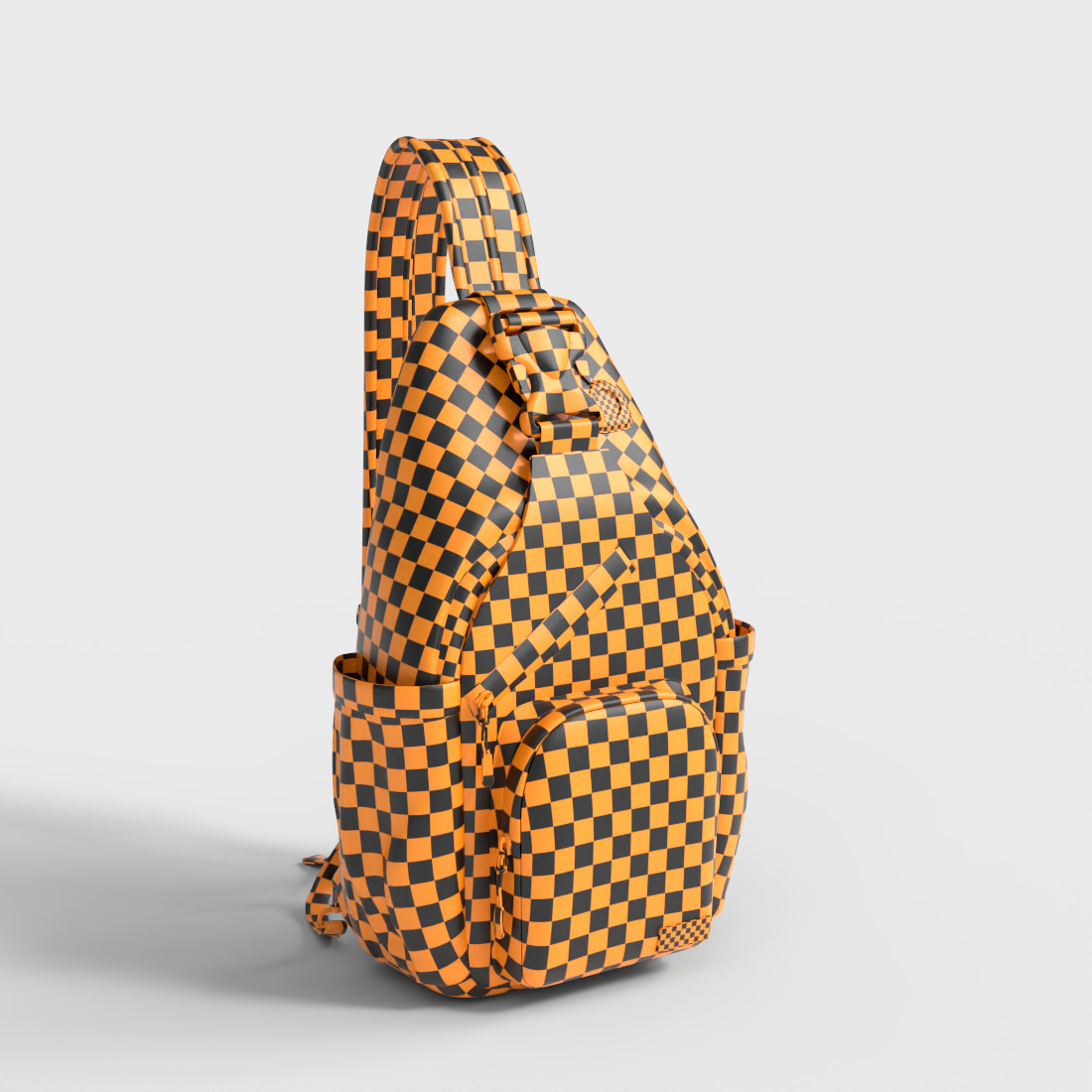 CHEST BAG POUCH HANDBAG Low-poly 3D model_7
