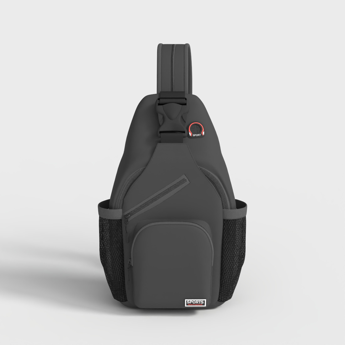 CHEST BAG POUCH HANDBAG Low-poly 3D model_1