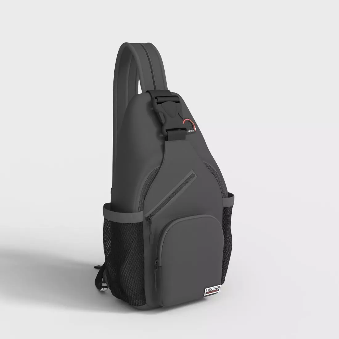 CHEST BAG POUCH HANDBAG Low-poly 3D model_0