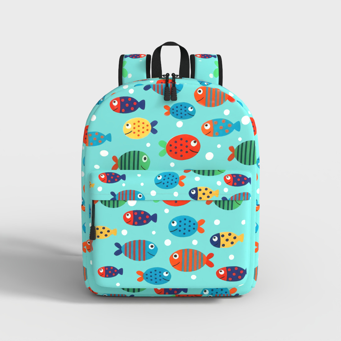 KIDS CARTOON BACKPACK  Low-poly 3D model_1