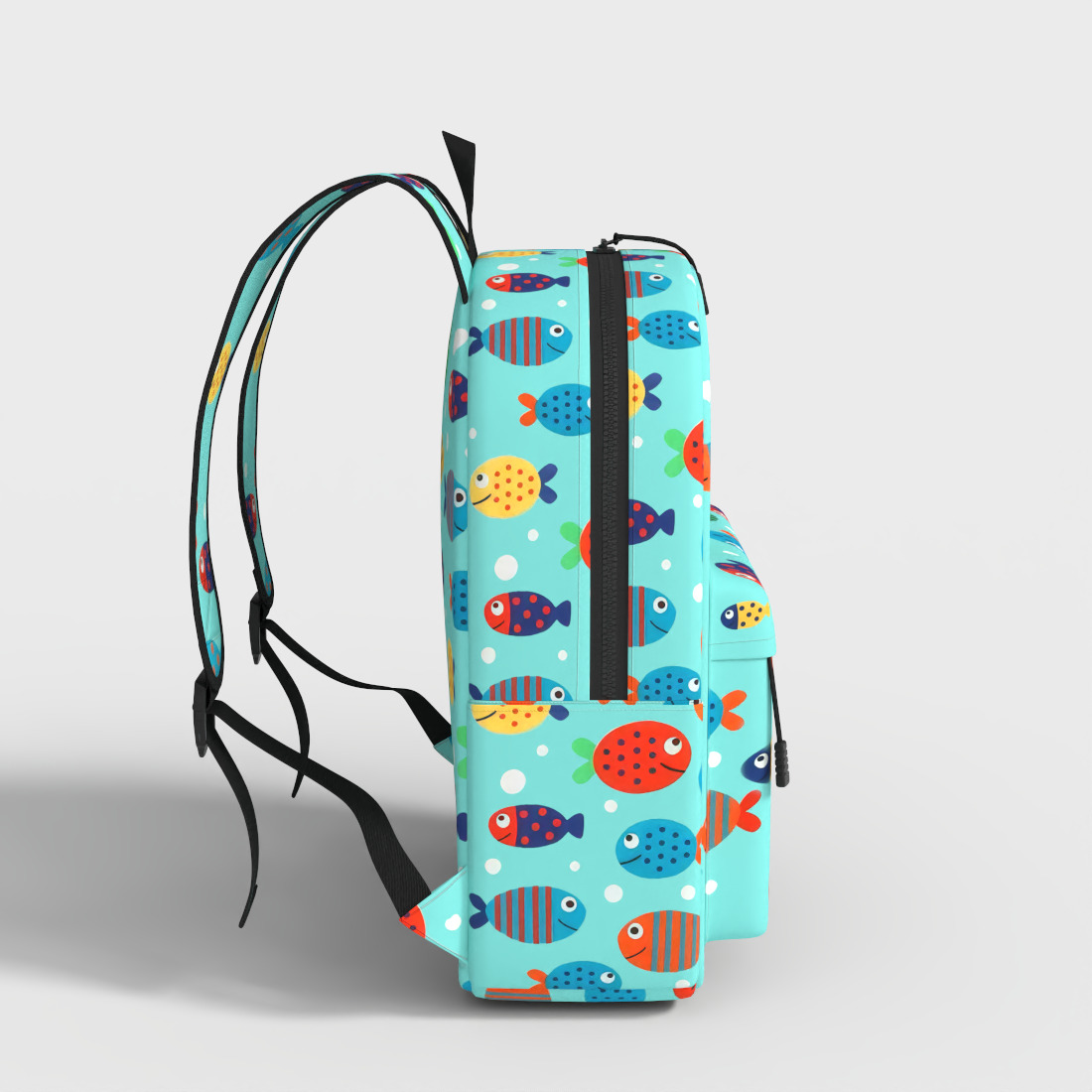 KIDS CARTOON BACKPACK  Low-poly 3D model_2