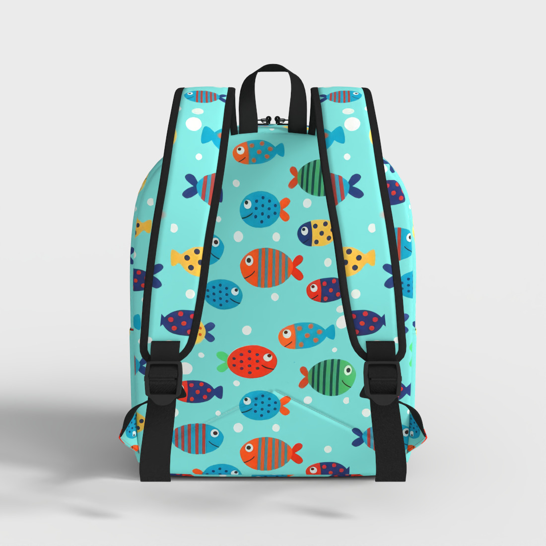 KIDS CARTOON BACKPACK  Low-poly 3D model_3