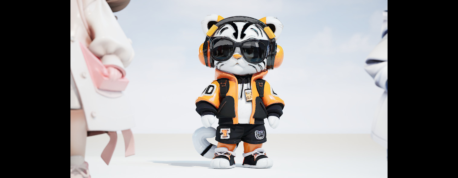 CUTE TIGER MODEL Free 3D model_1