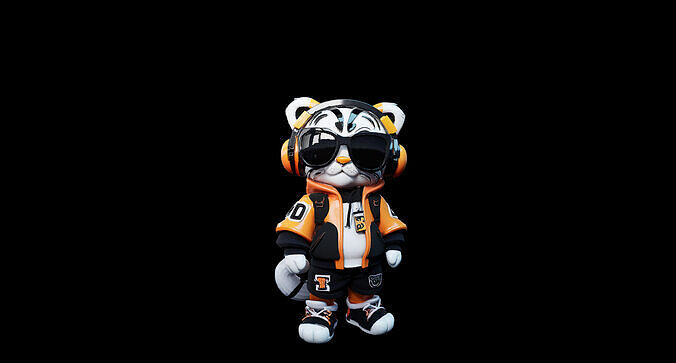 CUTE TIGER MODEL Free 3D model