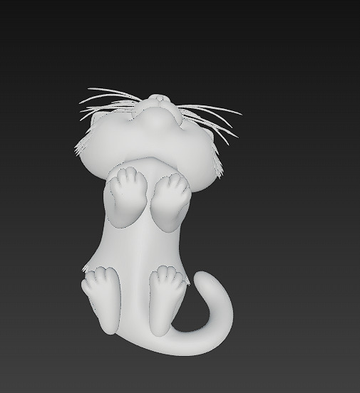Cat Kitten Realistic 3D Model Basic - Low Poly Realistic Low-poly 3D model_15