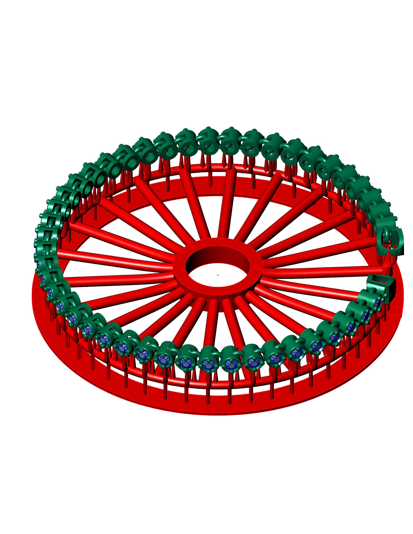 1ST SIZE OF SPIRAL Elegant Single Stone 3D Printed Bracelet 3D print model_1