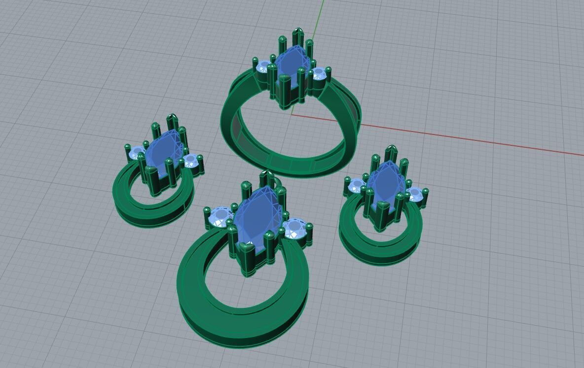 Marquise Mini Set 3D print model_3