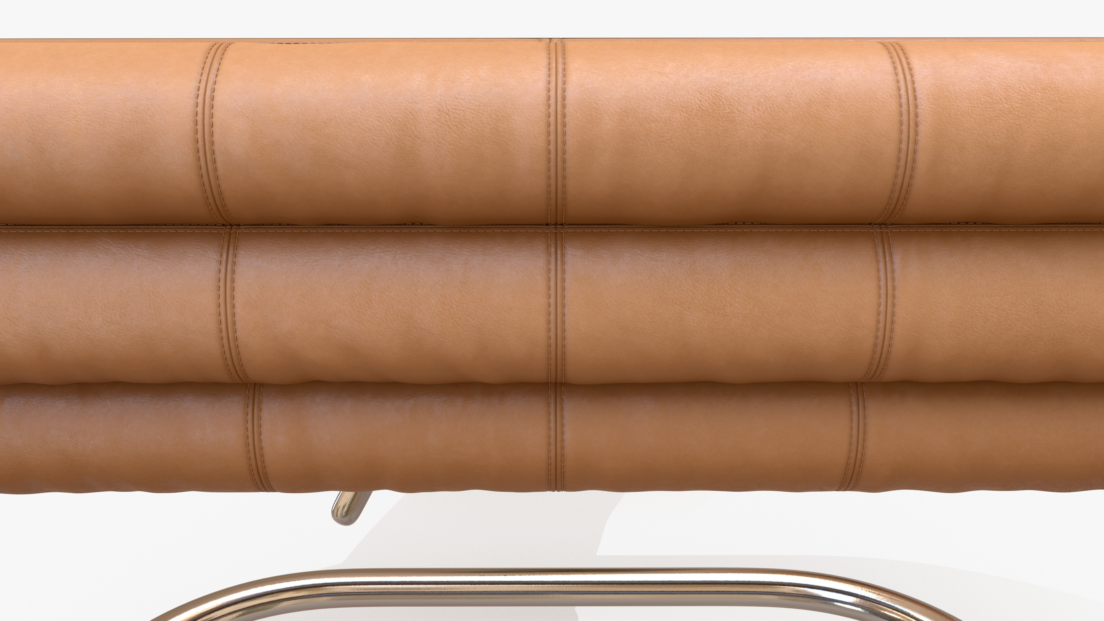 Sofa Round Leather 3D model_5