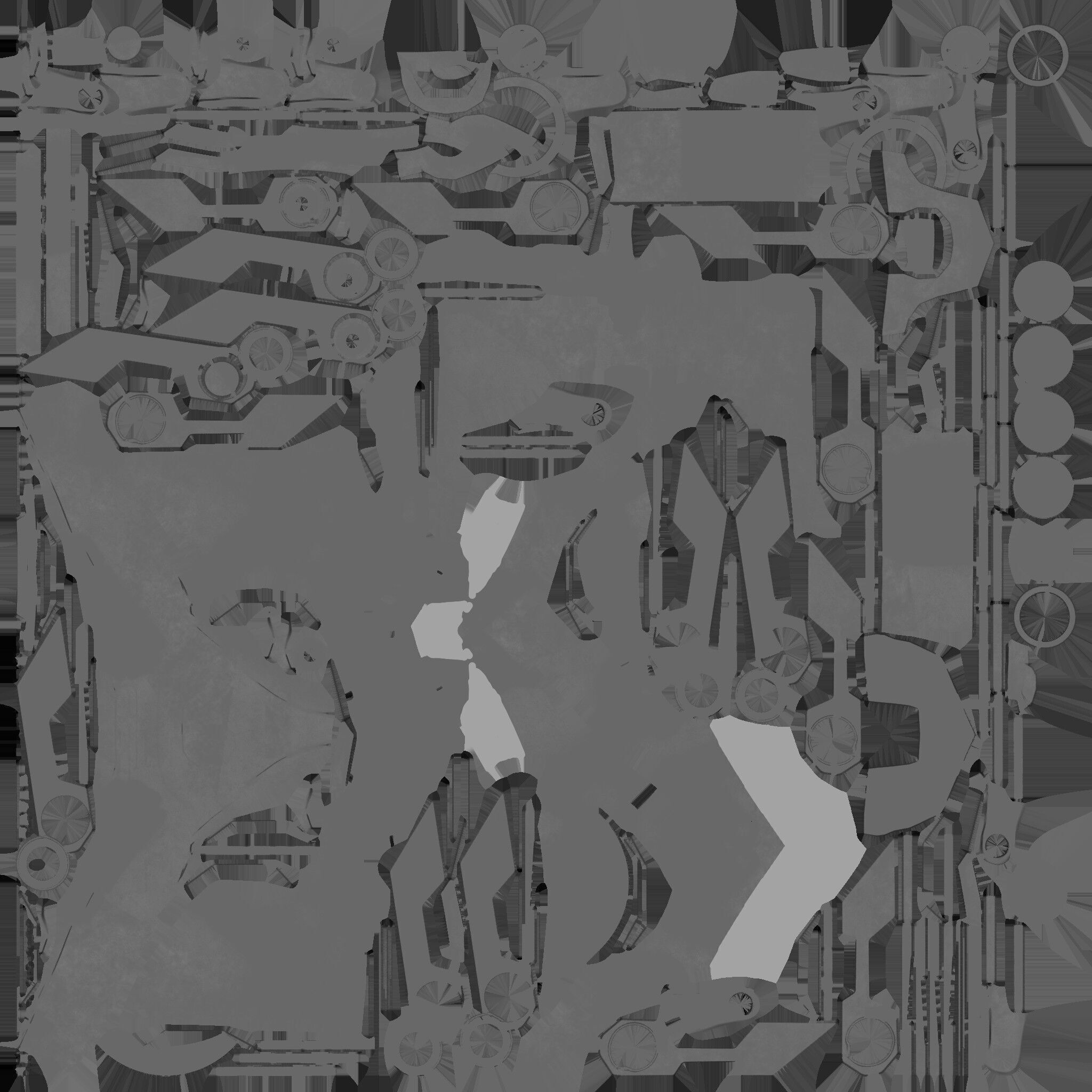 X TITAN Sci-Fi Robot Character Fully Rigged Low-poly 3D model_41