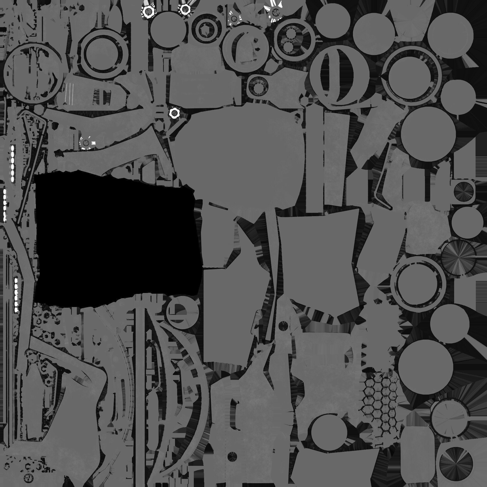 X TITAN Sci-Fi Robot Character Fully Rigged Low-poly 3D model_36