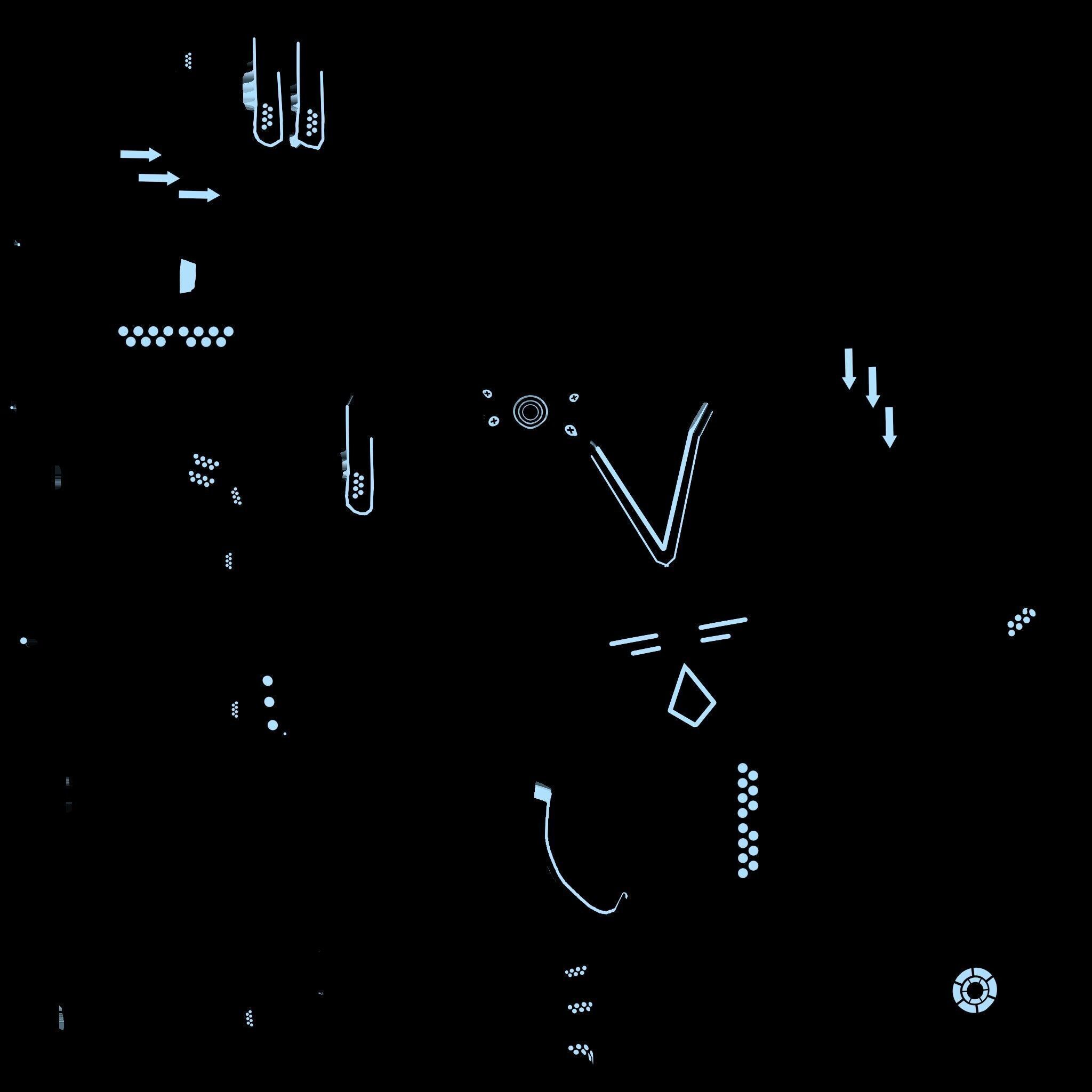 X TITAN Sci-Fi Robot Character Fully Rigged Low-poly 3D model_13